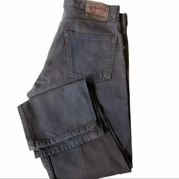 Levi's 505 regular‎ fit 33/30 gray jeans - Picture 1 of 4